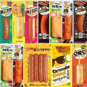 사조 오양 핫바 오륙도 맛바 불고기 후랑크 소세지 어묵 만두
