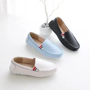 [디아]천연 소가죽 칼라 밴딩 스티치 슬립온 2cm