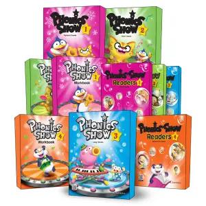 [카드10%] Phonics Show 파닉스 쇼 1 2 3 4 스튜던트 북 워크북 리더스 SB WB Readers 세트 책