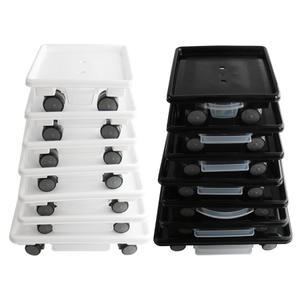 갑조네 로라사각물받이 이동식서랍화분받침대