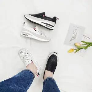 [디아]히나 펀칭 밴딩 키높이 에어 쿠션 슬립온 5cm