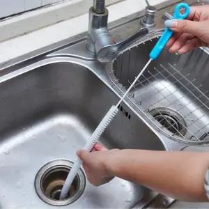 롱 배관 하수구 배수구 긴 청소솔 이물질 트랩 거름망 배수구 관청소솔 브러쉬 파이프솔 세면대 싱크대 머