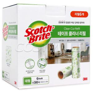 3M 8m 테이프크리너 리필 6개 총300매 대형 코스트코
