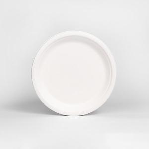 [해피팩][PR] 일회용 친환경 원형 종이 펄프 접시 P-004호 1000개