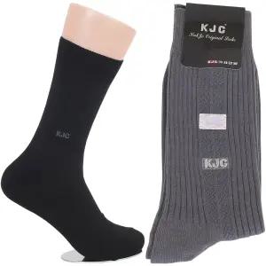 국내생산 KJC 국제 남성 신사 비즈니스 정장 링크스 고급 면 중목 장목 양말 5족 세트