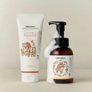 [보리보리/오가본]유기농 촉촉 아기세트 (수분로션+샴푸앤바쓰)