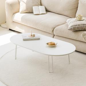 [우드레이]블랑 좌식 접이식 밥상 상 거실테이블