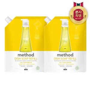 메소드 레몬민트 주방세제 리필 1L x 2개