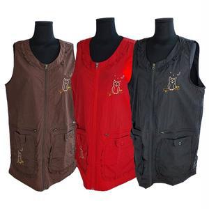 [마메든]부엉이 집업 미니원피스 앞치마/엄마 할머니 작업복 에이프런