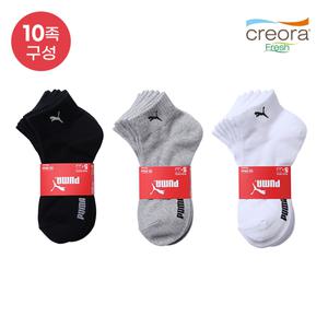 [푸마] 여성 크레오라 단목양말 10족 세트