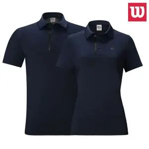 [하프클럽/윌슨]7213 7214 네이비 단체복 반팔 카라티셔츠