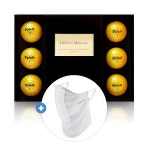 볼빅 솔리체 골드 6구 + 메쉬마스크, 화이트, 1개
