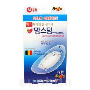 맘스덤 하이드로밴드 중형(5+4매)9매X1개/방수/습윤/상처/밴드/반창고