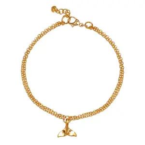 [한국금다이아몬드] 여자 순금 팔찌 유광 고래 꼬리 24K 3.75g 18K장식