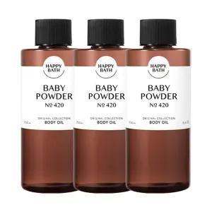 해피바스 오리지널컬렉션 바디오일 베이비파우더 250ml 3개