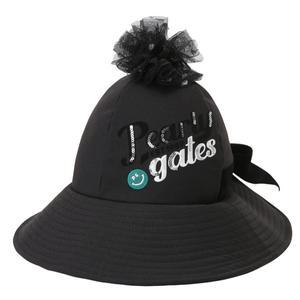 [본사공식]파리게이츠 여성 폼폼 브로치 버킷햇 521B3CP656 블랙, 1개