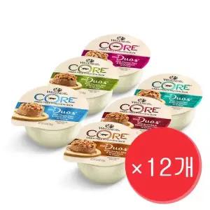 웰니스코어 디바인듀오 고양이 주식캔 습식사료 79g×12개 세트
