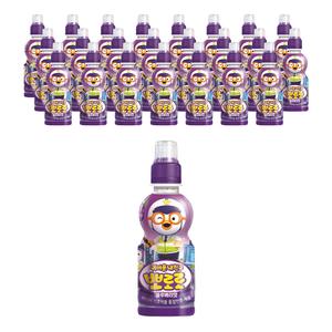 팔도 뽀로로 블루베리, 235ml, 24개