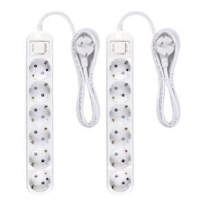 오성정밀 메인 스위치 멀티탭, 6구, 1.5M, 2개