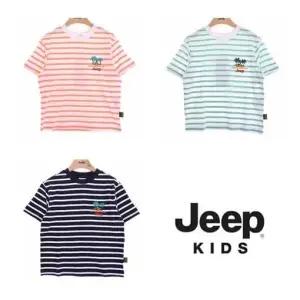 [지프키즈] KN2TSU111 컬러 스트라이프 반팔티