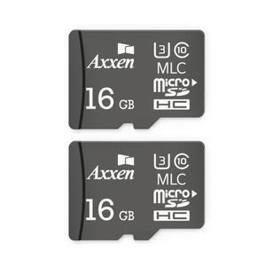 액센 블랙박스용 MSD Black MLC U3 Class10 마이크로 SD 카드, 16GB, 2개