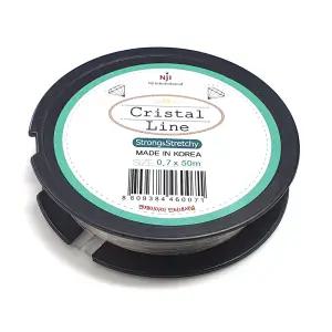 ALL 팔찌고무줄 0.7mm 투명 우레탄줄 50m 한롤