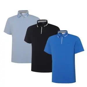 [와이드앵글](광주신세계)(WMM23220) 남성 CO 와플 텍스처 폴로 티셔츠 M