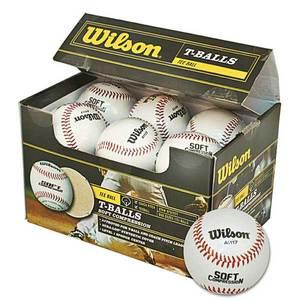 윌슨 A1117 연식 야구공 12개 1세트 안전야구공 캐치볼