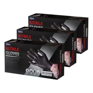 테이팩스 블랙 니트릴장갑 100매입 사이즈선택 일회용 요리 주방