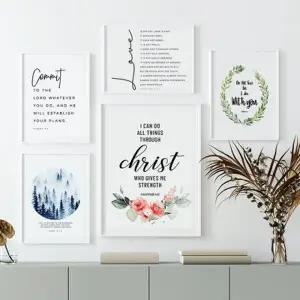 [텐바이텐]성경 액자 교회 말씀 포스터 모음