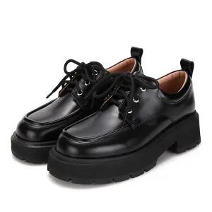 [롯데백화점]BARBARA 심플 데일리 청키 옥스퍼드 로퍼 BBG540-BK