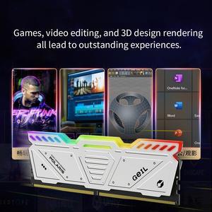 GeIL 데스크탑 PC용 메모리 램 DDR5 6000MHZ 7200MHZ XMP 1.35V 1.4V 6400MHZ 6800MHZ 16GB 32GB
