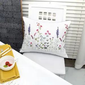 다하임 들꽃 프렌치 자수 쿠션 커버 2color 40x50cm 쿠션솜 제외 [1시주문건까지 당일출고]