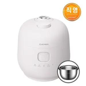 쿠첸 브레인 풀스테인리스 듀얼프레셔 10인 IH압력밥솥 블라썸화이트 CRH-TWS1010BW