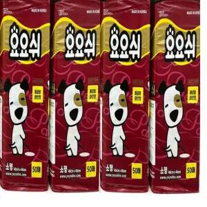 대경코리아 요요쉬 강아지 배변패드 와인 소형 50매 x4개