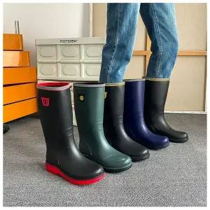 논슬립 롱 남성 갯벌 낚시 장화 방수 고무 식당 주방 레인부츠