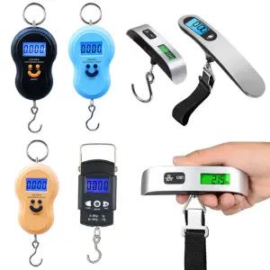 캐리어 저울 무게 측정기 여행용 휴대용 수화물 전자 매달림 손저울 낚시 50Kg 수하물