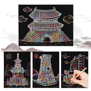 문화유산 스크래치 첨성대 다보탑 거북선 숭례문 만들기키트 미술재료