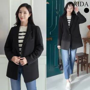 여성 봄 가을 테일러드 빅사이즈 싱글 스판 자켓 40-50대 미시 엄마옷 중년여