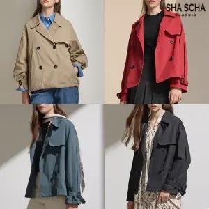 [최초가79 900원][홈쇼핑인기] 샤샤 블루종 트렌치 자켓