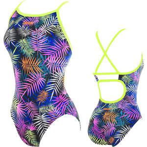 토네이도 여자 실내 수영복 탄탄이 원피스 강습용 스윔웨어 버들 멀티