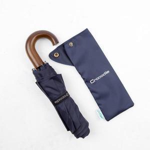 크로커다일 모던브로 3단 우드커브 수동우산 네이비피오니, 1개