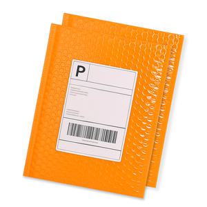 안전봉투 뽁뽁이 완충 택배 PET 봉투 210x250+40 주황 220매