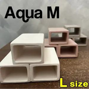 아쿠아엠 사각 튜브 1 2 3 5구 L 사이즈 / 산란상 은신처 장식품 수족관 어항 수조 열대어 관상어 CRS 치어 코리 시클리드 안시 플레코 구피 비파 쉬림프 꾸미기 놀이터 쉼터