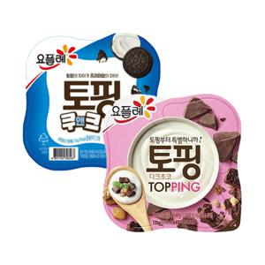 요플레 토핑 120g 12개(쿠앤크6+다크초코6)/냉장무료배송