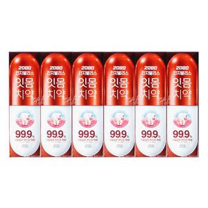 2080 진지발리스 오리지날 치약 120g x3입 x2개(총6개)