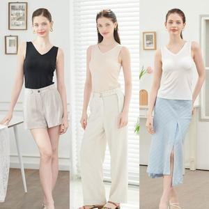 케이실크24ss 풍기인견 v넥 브라탑3종