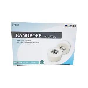 밴드골드 종이반창고 밴드포어 흰색 1인치 12롤