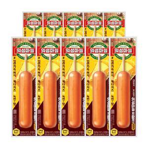 [롯데웰푸드][본사직영] 의성마늘프랑크 녹찐치즈 65gx10개