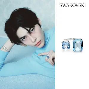 [롯데백화점]스와로브스키 [본사정품] Millenia 블루 로듐 오픈 링 52 5694138